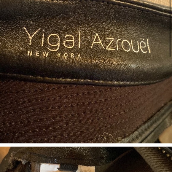 Yigal Azrouel Leather Pants - Black Size 0 13”W x 36”L - Mint - Picture 3 of 10